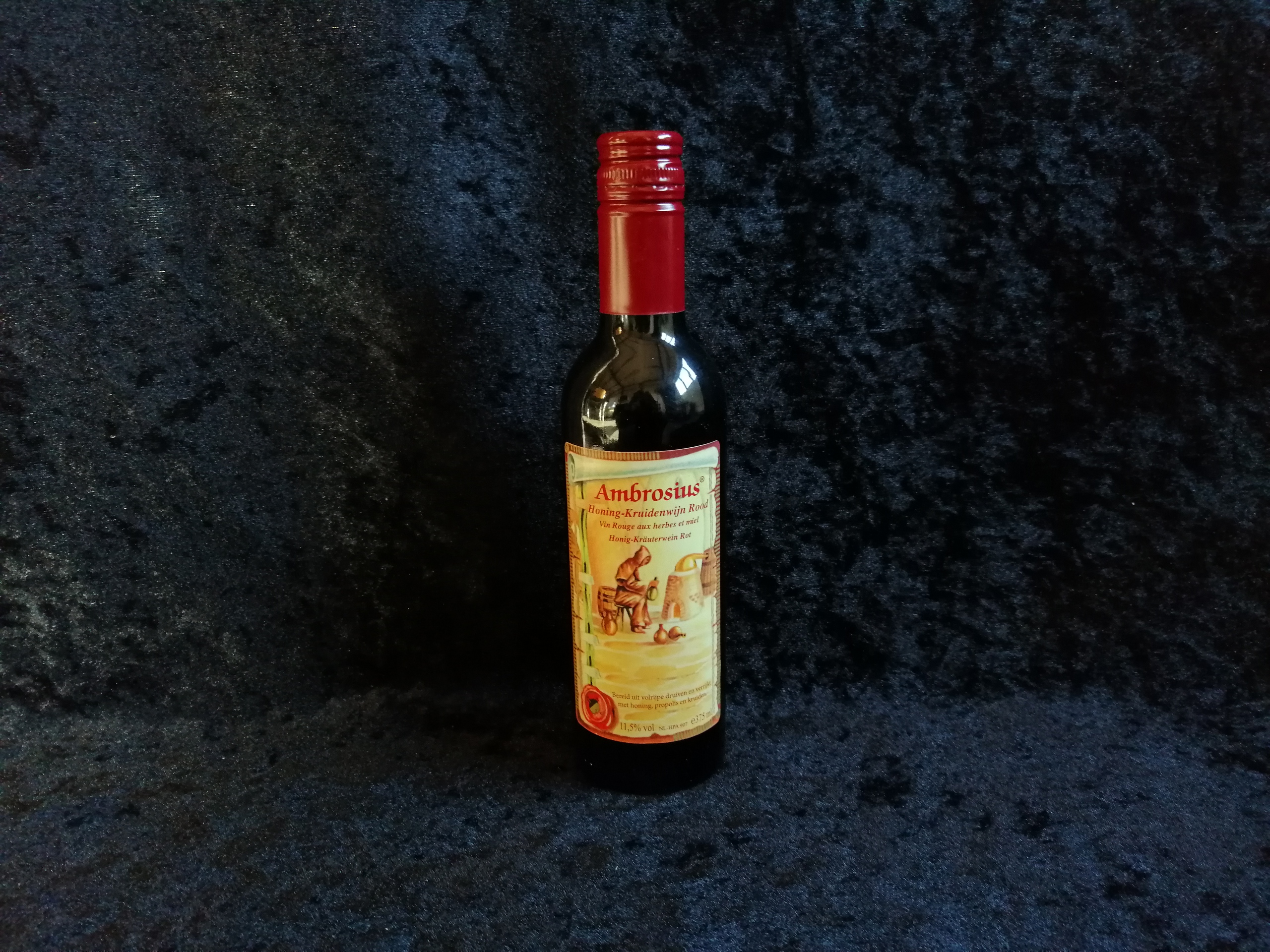 Ambrosius honing-kruidenwijn rood 375ml